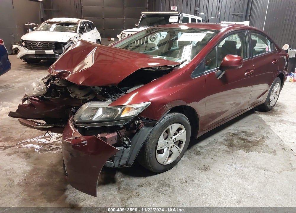 2013 HONDA CIVIC LX VIN: 19XFB2F56DE280801
