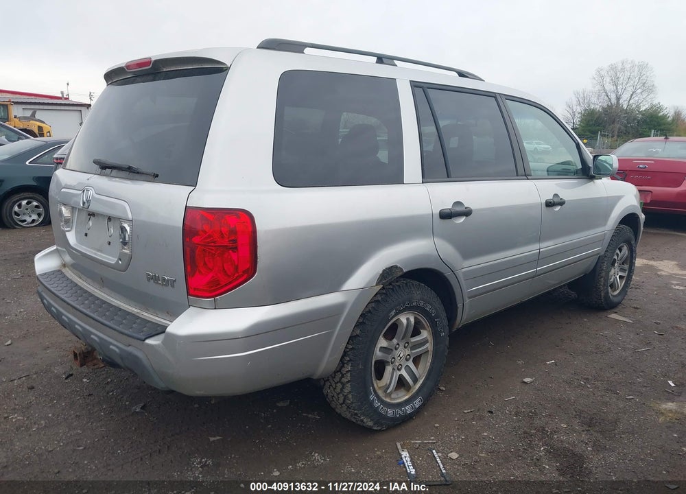 2005 HONDA PILOT EX-L VIN: 5FNYF18565B034881
