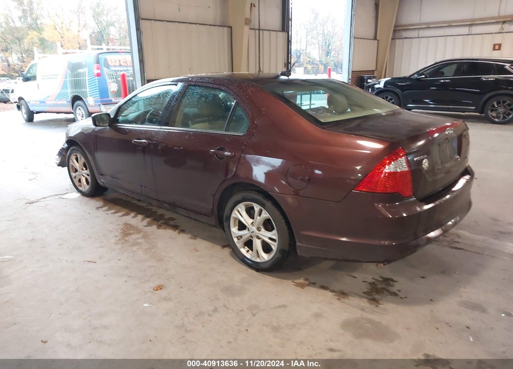2012 FORD FUSION SE VIN: 3FAHP0HA6CR141693