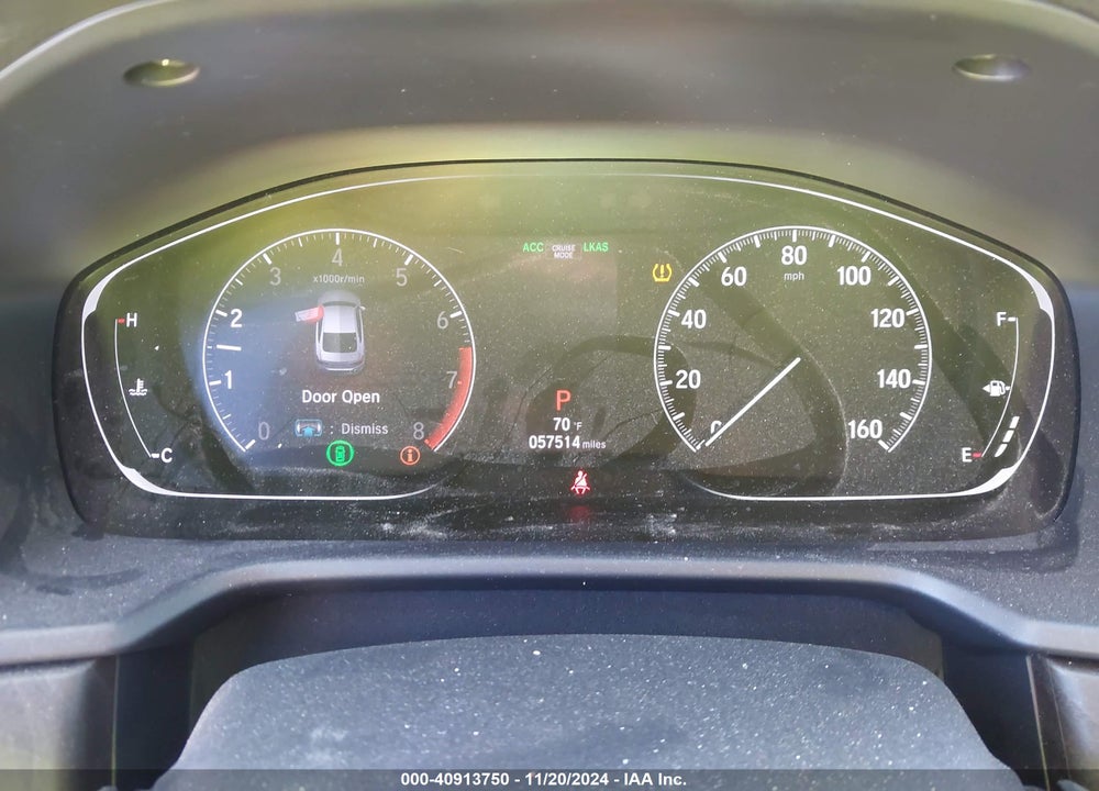 2020 HONDA ACCORD VIN: 1HGCV1F40LA117849