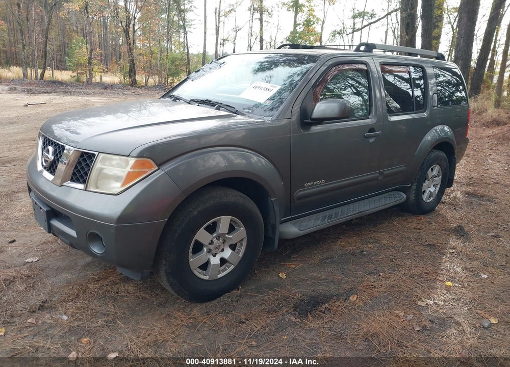 2005 NISSAN PATHFINDER SE OFF ROAD VIN: 5N1AR18UX5C721774