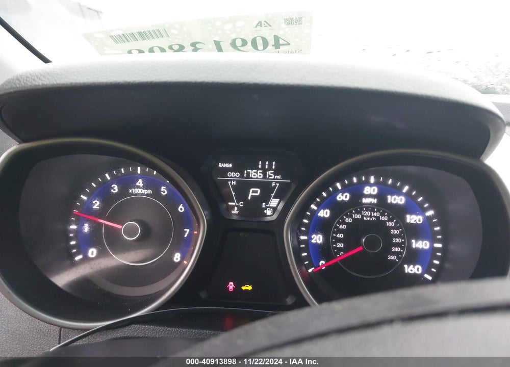2013 HYUNDAI ELANTRA LIMITED VIN: 5NPDH4AE7DH449681