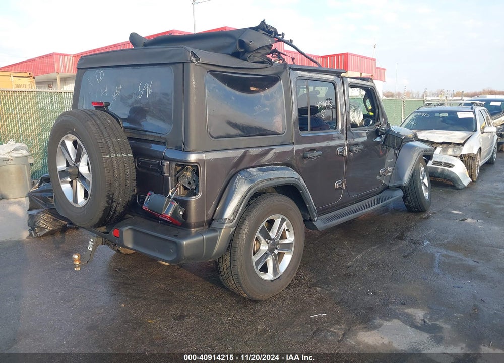 2021 JEEP WRANGLER UNLIMITED SAHARA 4X4 VIN: 1C4HJXEN7MW722596