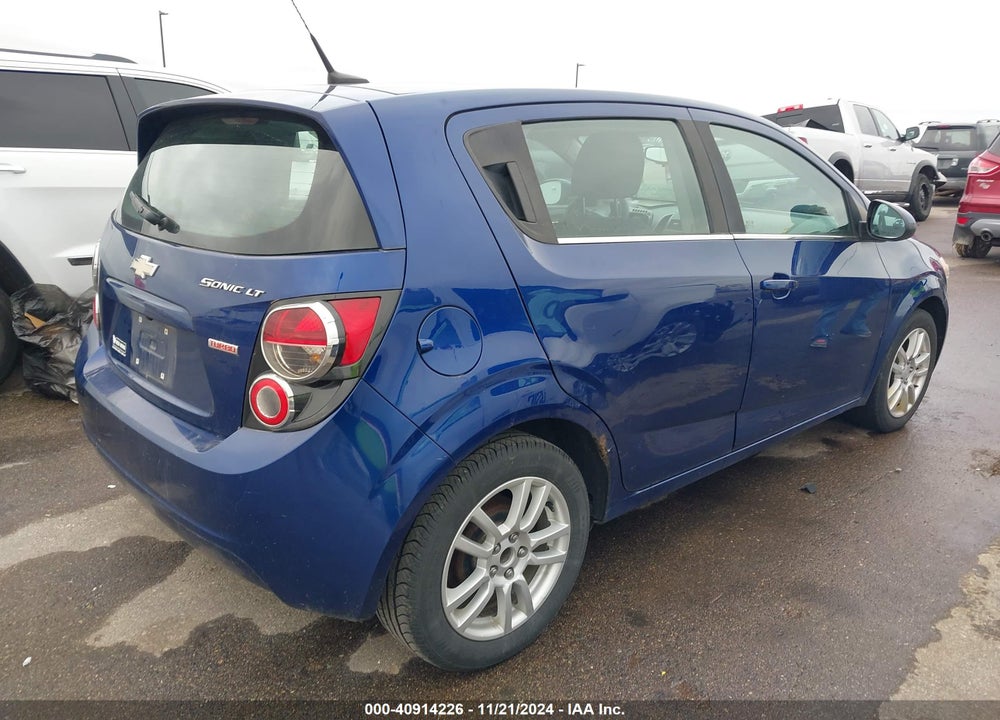 2014 CHEVROLET SONIC LT AUTO VIN: 1G1JC6SB6E4208535
