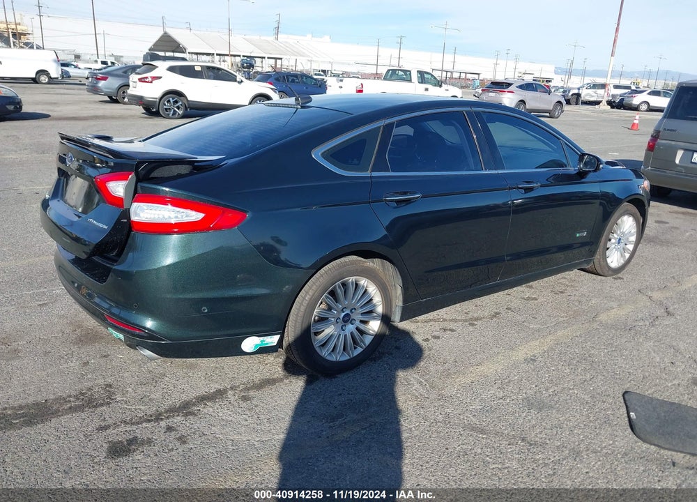 2014 FORD FUSION ENERGI TITANIUM VIN: 3FA6P0SU2ER103634