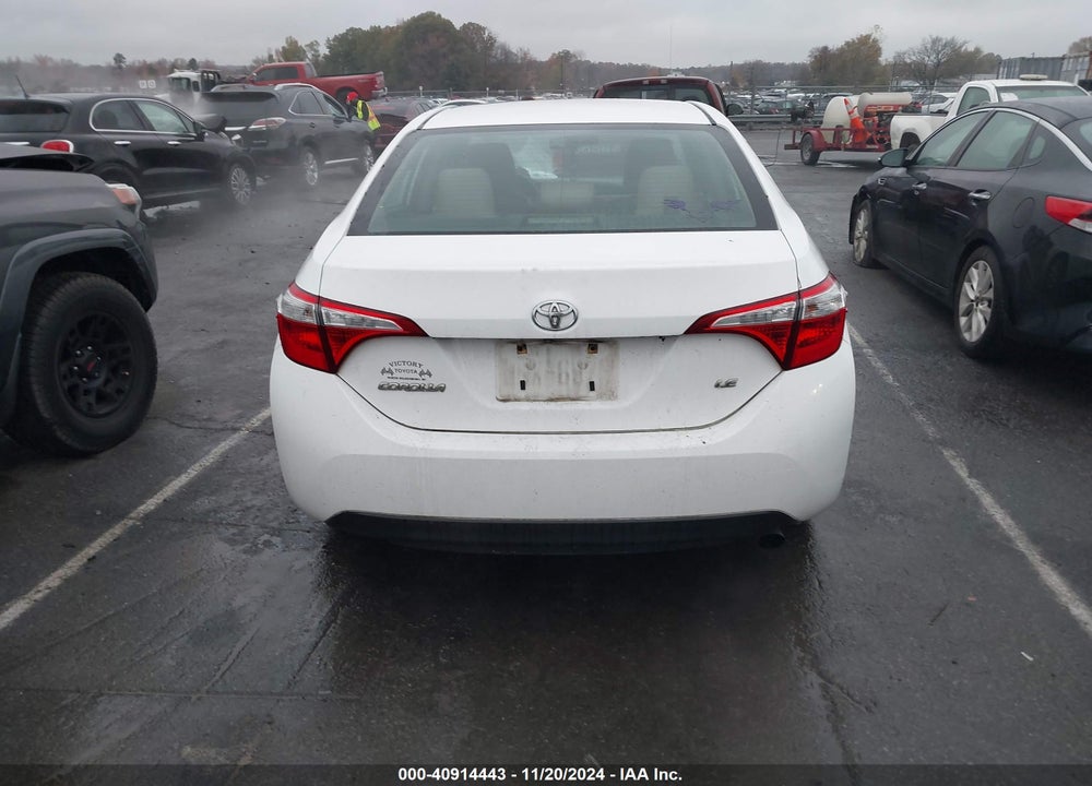 2016 TOYOTA COROLLA VIN: 2T1BURHE9GC526970