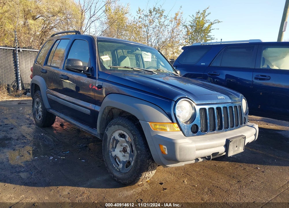 2005 JEEP LIBERTY SPORT VIN: 1J4GL48K75W621933