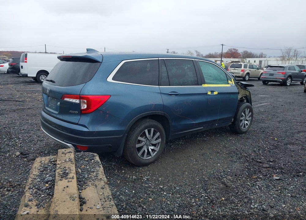 2020 HONDA PILOT AWD EX VIN: 5FNYF6H30LB052706