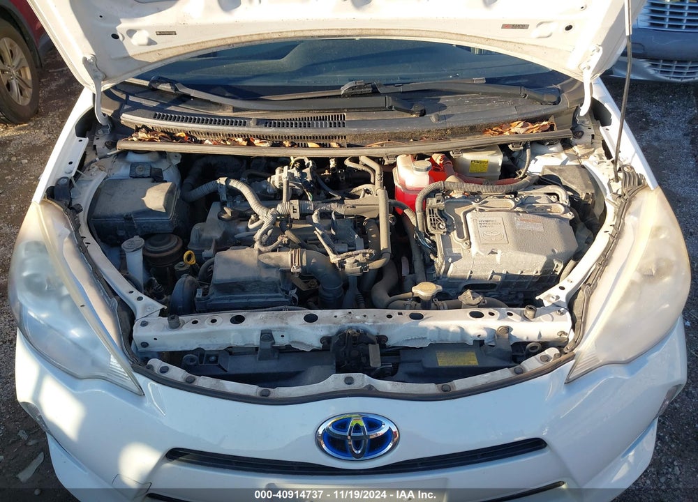 2012 TOYOTA PRIUS C ONE VIN: JTDKDTB34C1505897