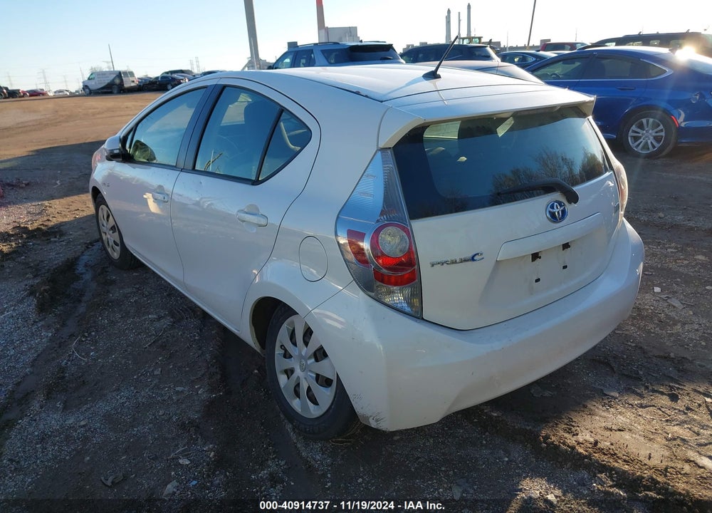 2012 TOYOTA PRIUS C ONE VIN: JTDKDTB34C1505897