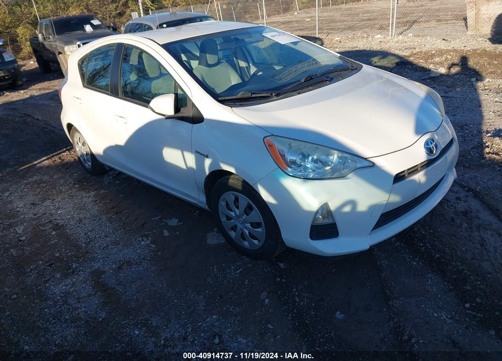2012 TOYOTA PRIUS C ONE VIN: JTDKDTB34C1505897