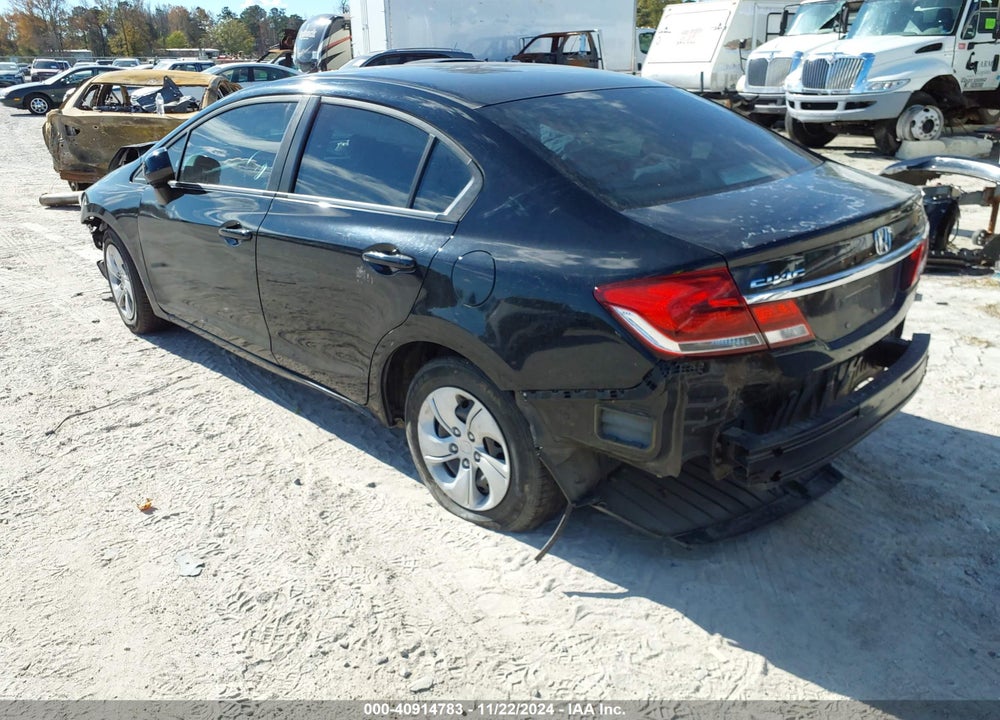 2013 HONDA CIVIC LX VIN: 19XFB2F54DE053008