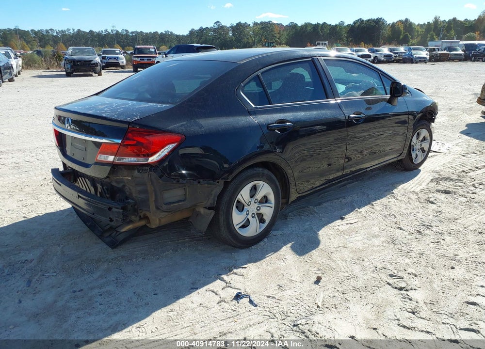 2013 HONDA CIVIC LX VIN: 19XFB2F54DE053008