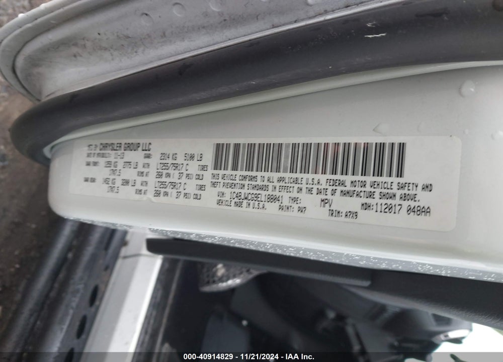 2014 JEEP WRANGLER RUBICON VIN: 1C4BJWCG9EL188041