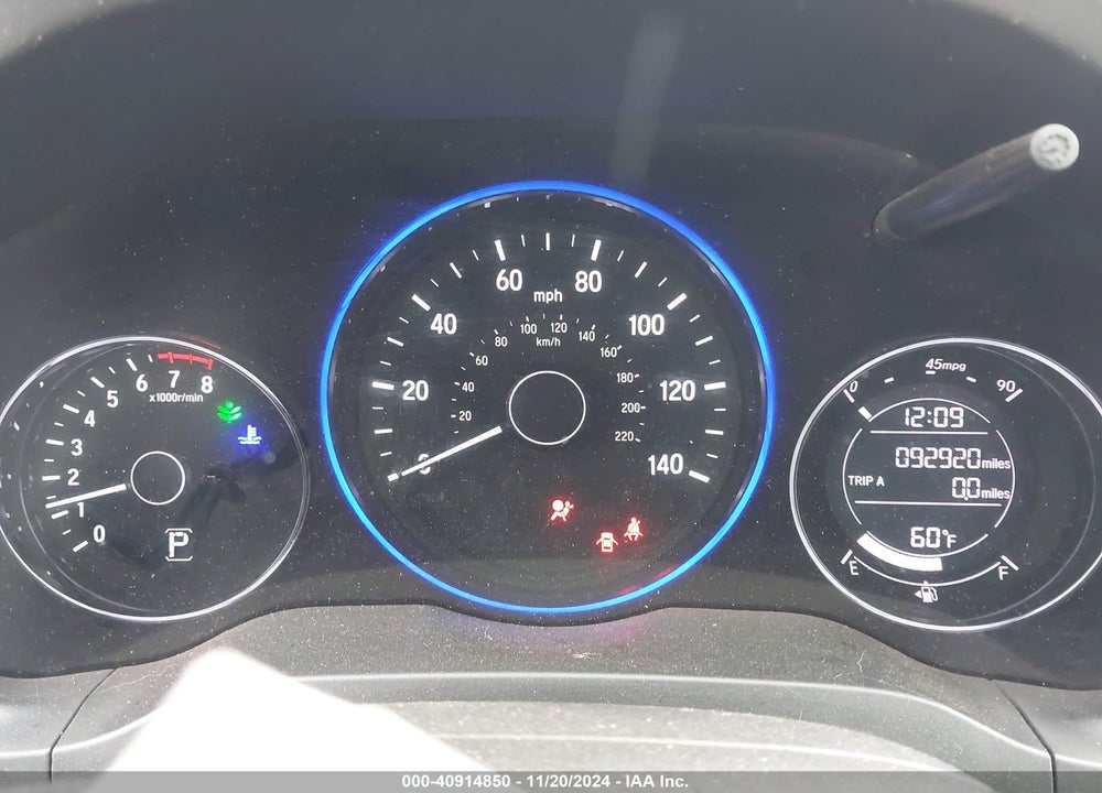 2019 HONDA HR-V LX VIN: 3CZRU6H31KG721742