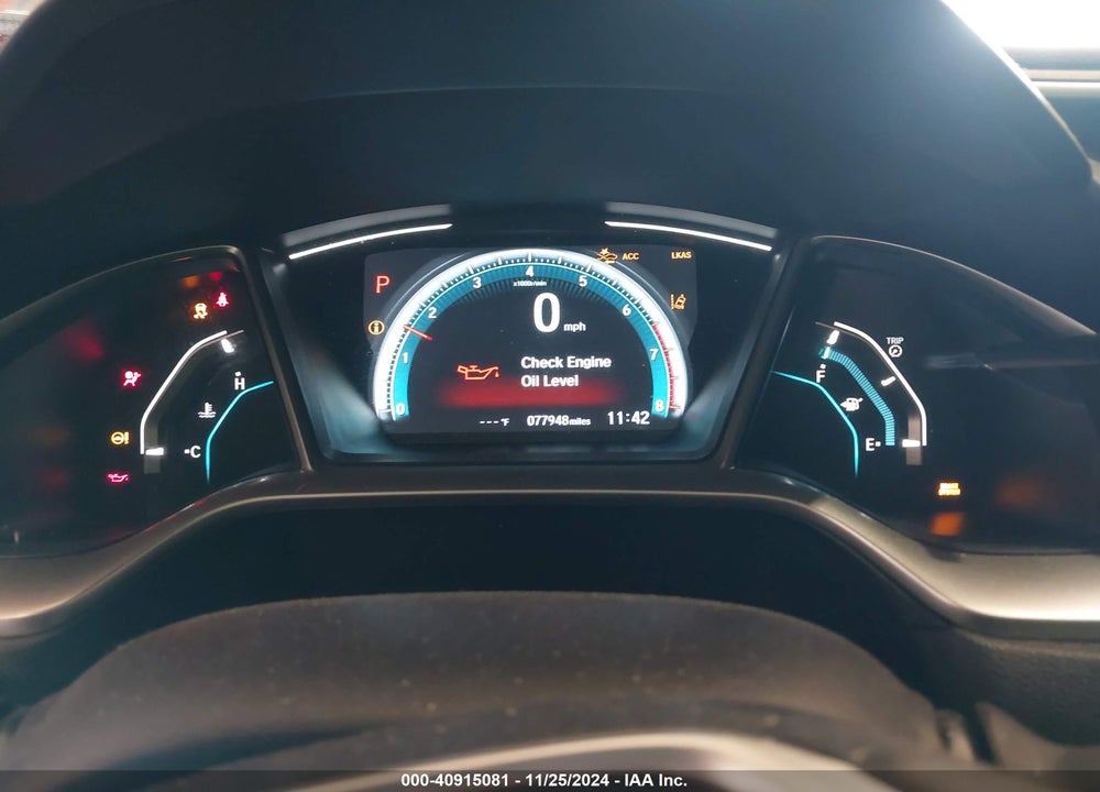 2019 HONDA CIVIC VIN: 19XFC1F33KE208764