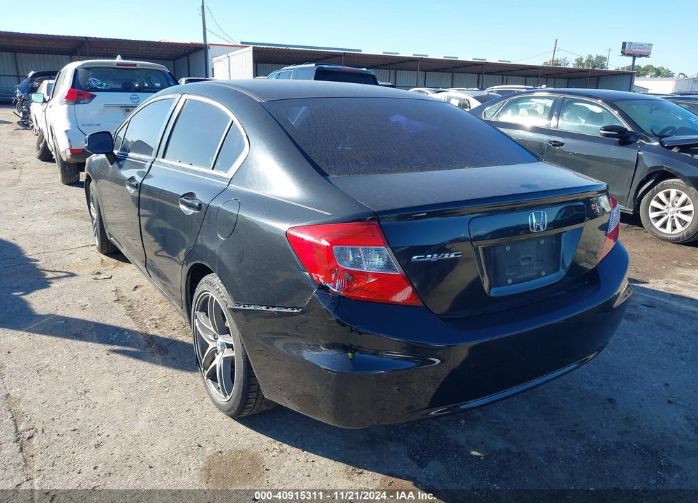 2012 HONDA CIVIC VIN: 19XFB2F5XCE076534