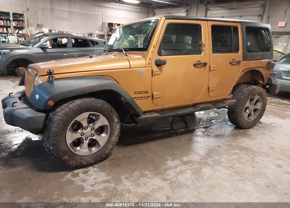 2014 JEEP WRANGLER UNLIMITED SPORT VIN: 1C4BJWDG1EL250594