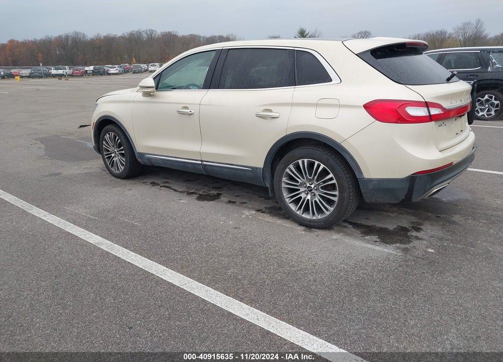 2016 LINCOLN MKX RESERVE VIN: 2LMTJ8LR6GBL52088