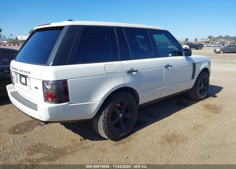 2006 LAND ROVER RANGE ROVER HSE VIN: SALME15406A228855