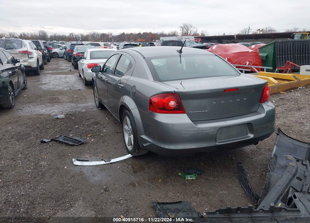 2011 DODGE AVENGER MAINSTREET VIN: 1B3BD1FB8BN590855