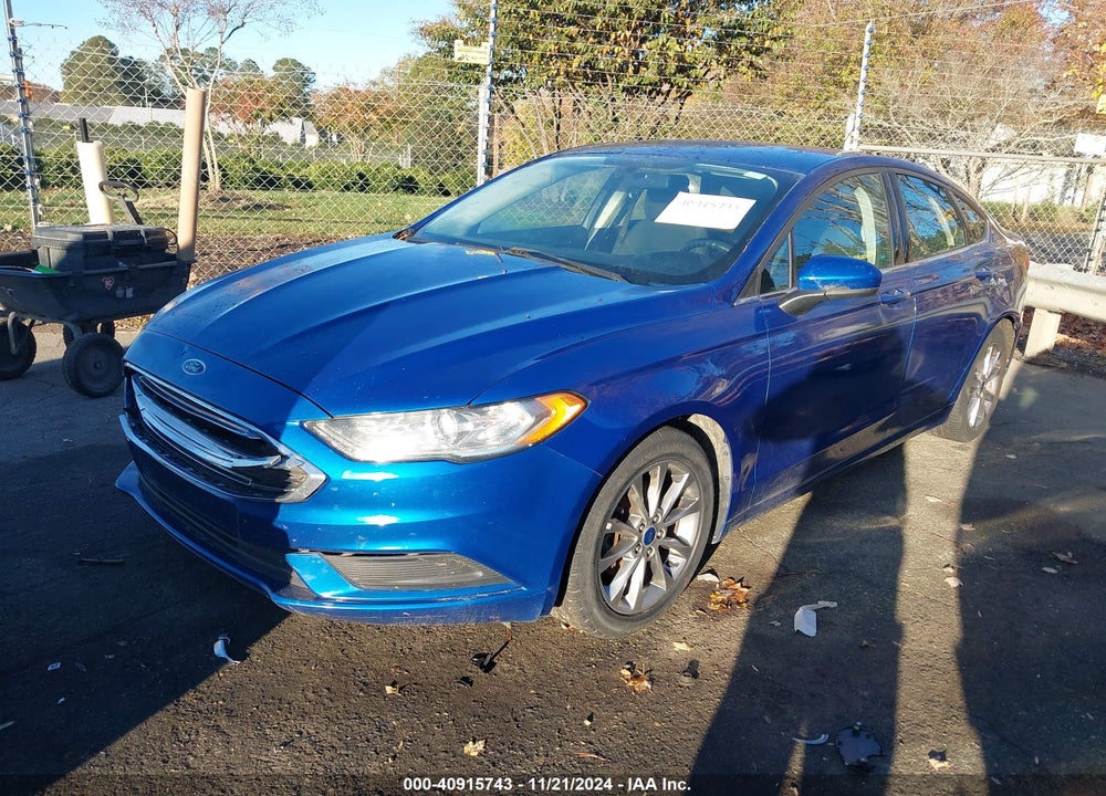 2017 FORD FUSION SE VIN: 3FA6P0H74HR125558