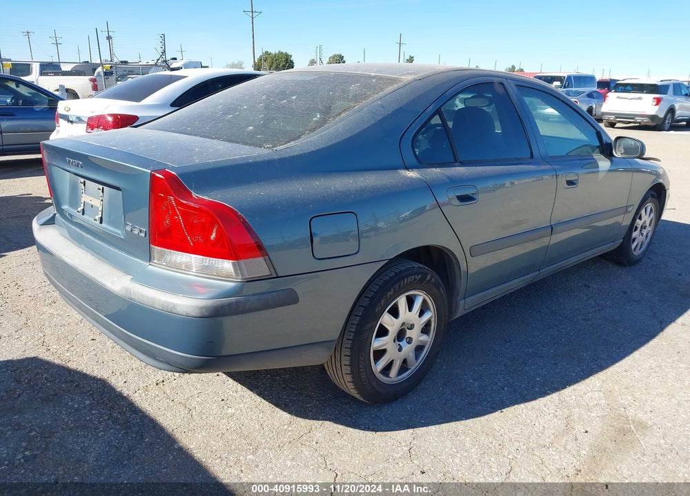 2002 VOLVO S60 2.4 VIN: YV1RS61R122128640