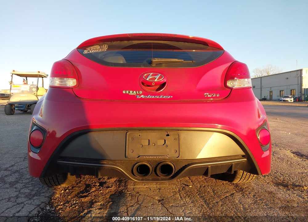 2016 HYUNDAI VELOSTER TURBO VIN: KMHTC6AE8GU253468
