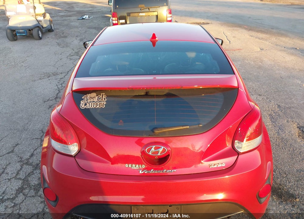 2016 HYUNDAI VELOSTER TURBO VIN: KMHTC6AE8GU253468