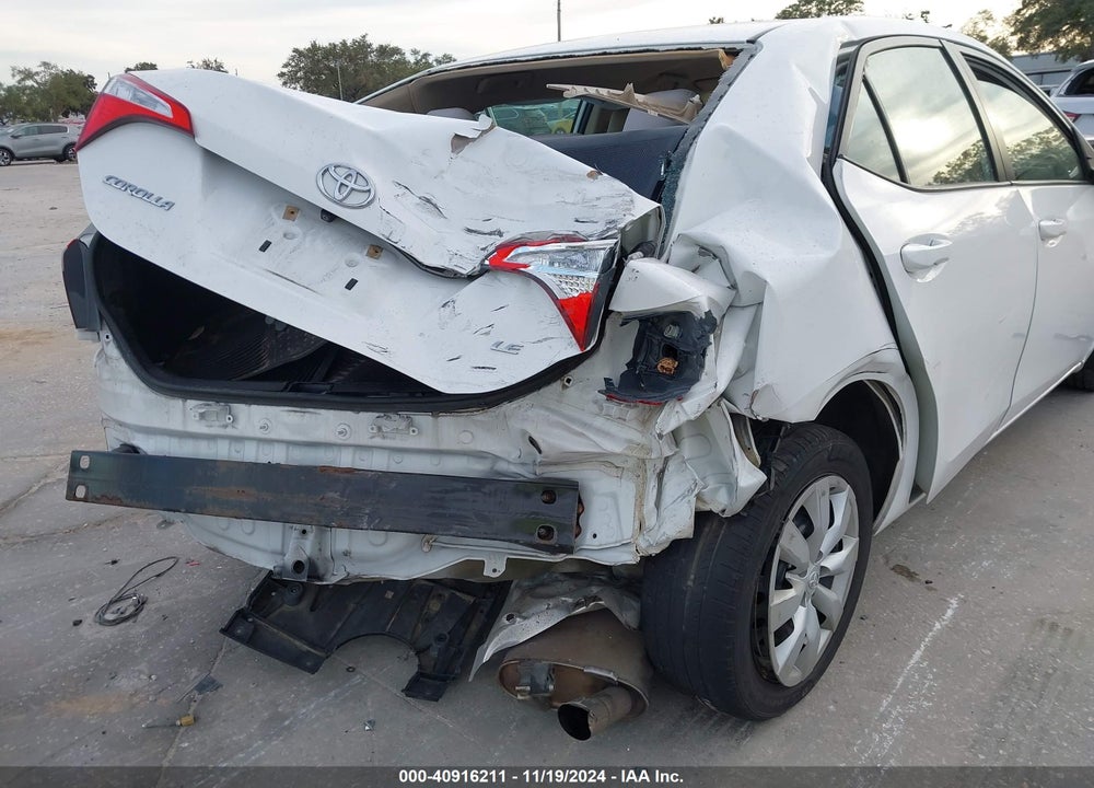 2016 TOYOTA COROLLA LE VIN: 2T1BURHEXGC744528