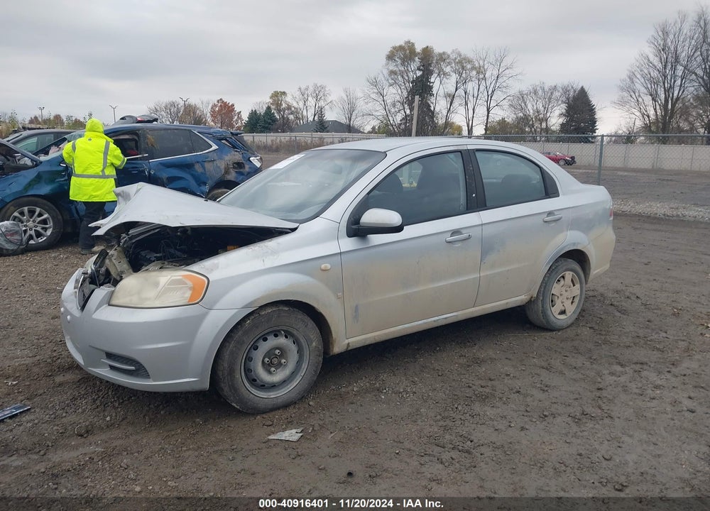 2007 CHEVROLET AVEO LS VIN: KL1TD56687B057322