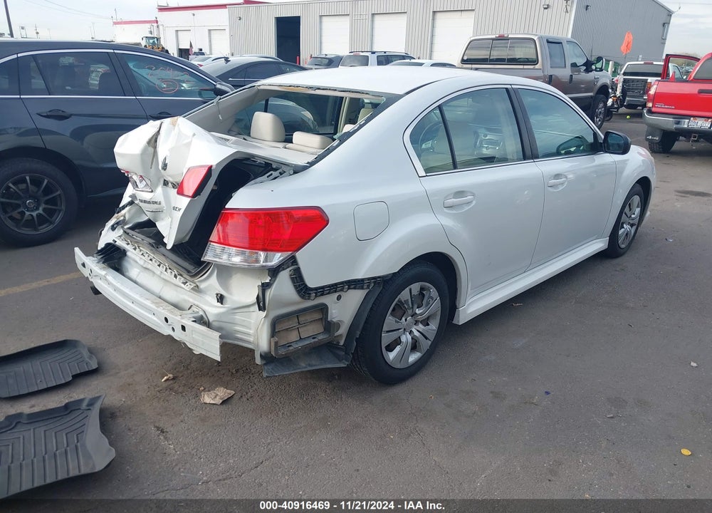2011 SUBARU LEGACY 2.5I VIN: 4S3BMAA61B1235719