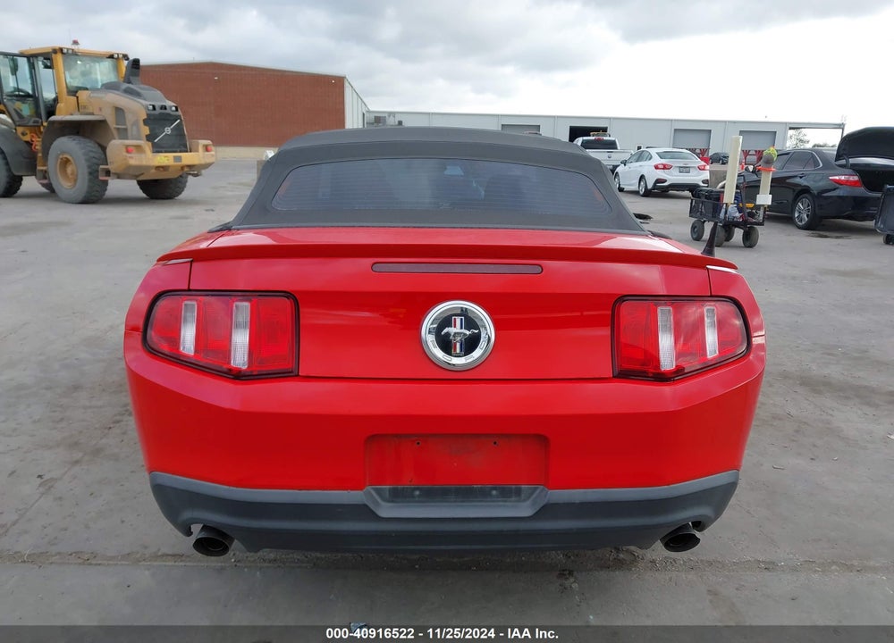 2012 FORD MUSTANG V6 VIN: 1ZVBP8EM9C5283310