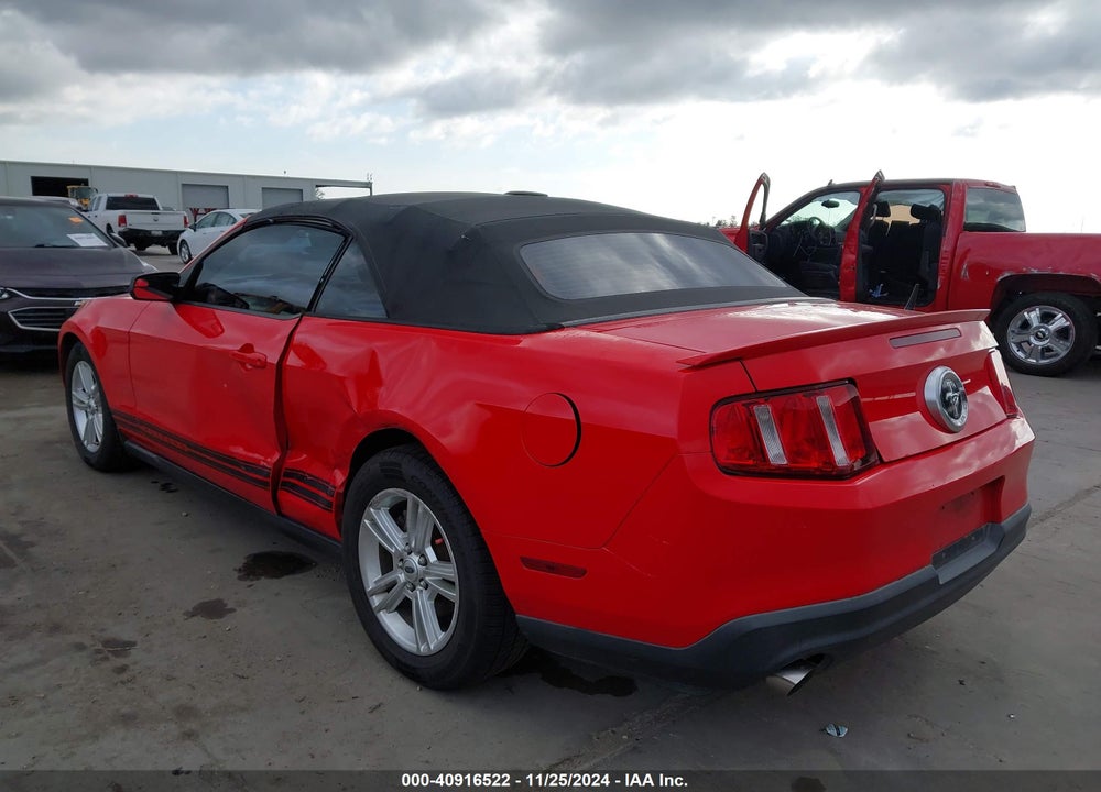 2012 FORD MUSTANG V6 VIN: 1ZVBP8EM9C5283310