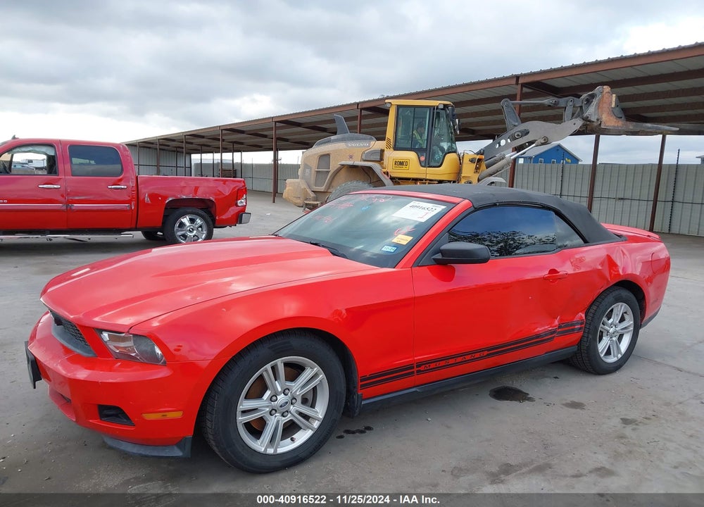 2012 FORD MUSTANG V6 VIN: 1ZVBP8EM9C5283310
