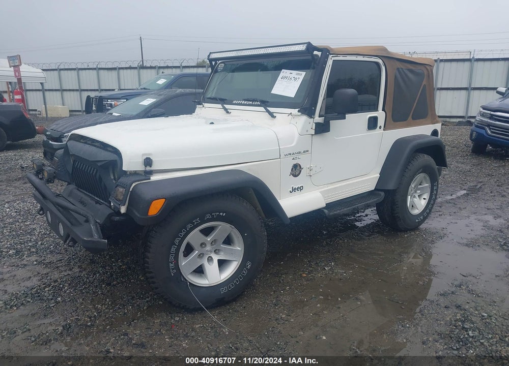 1999 JEEP WRANGLER SAHARA VIN: 1J4FY49S9XP478119