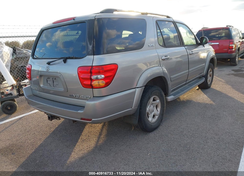 2001 TOYOTA SEQUOIA SR5 V8 VIN: 5TDBT44A21S041898