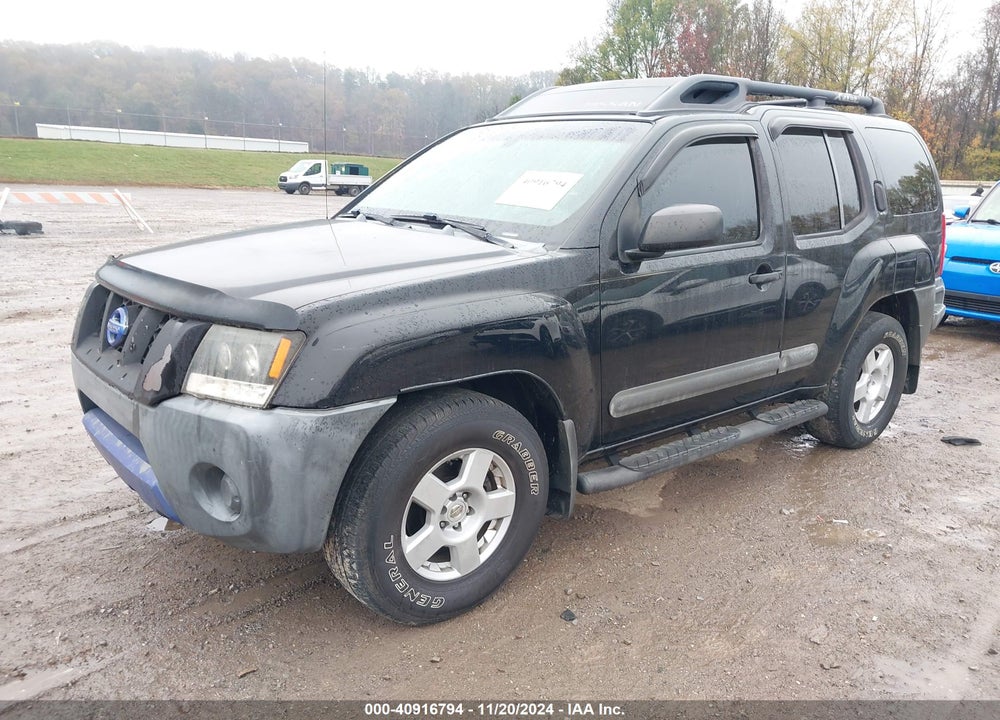 2005 NISSAN XTERRA S VIN: 5N1AN08U55C617182
