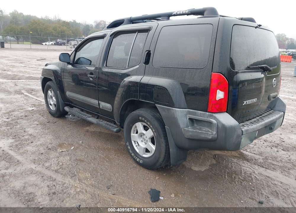 2005 NISSAN XTERRA S VIN: 5N1AN08U55C617182