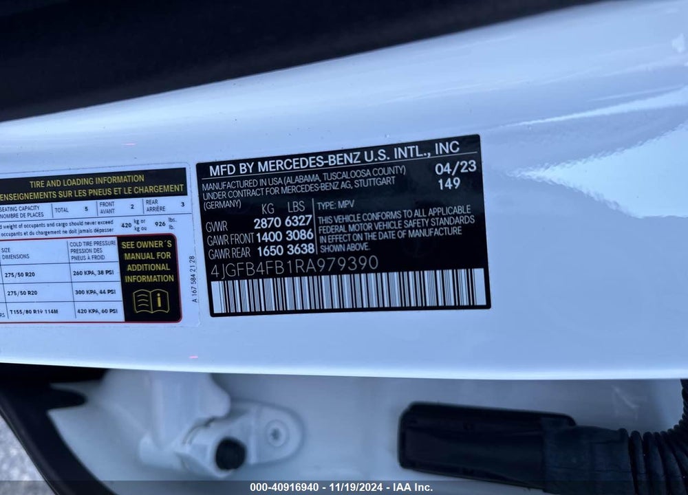 2024 MERCEDES-BENZ GLE 350 4MATIC VIN: 4JGFB4FB1RA979390