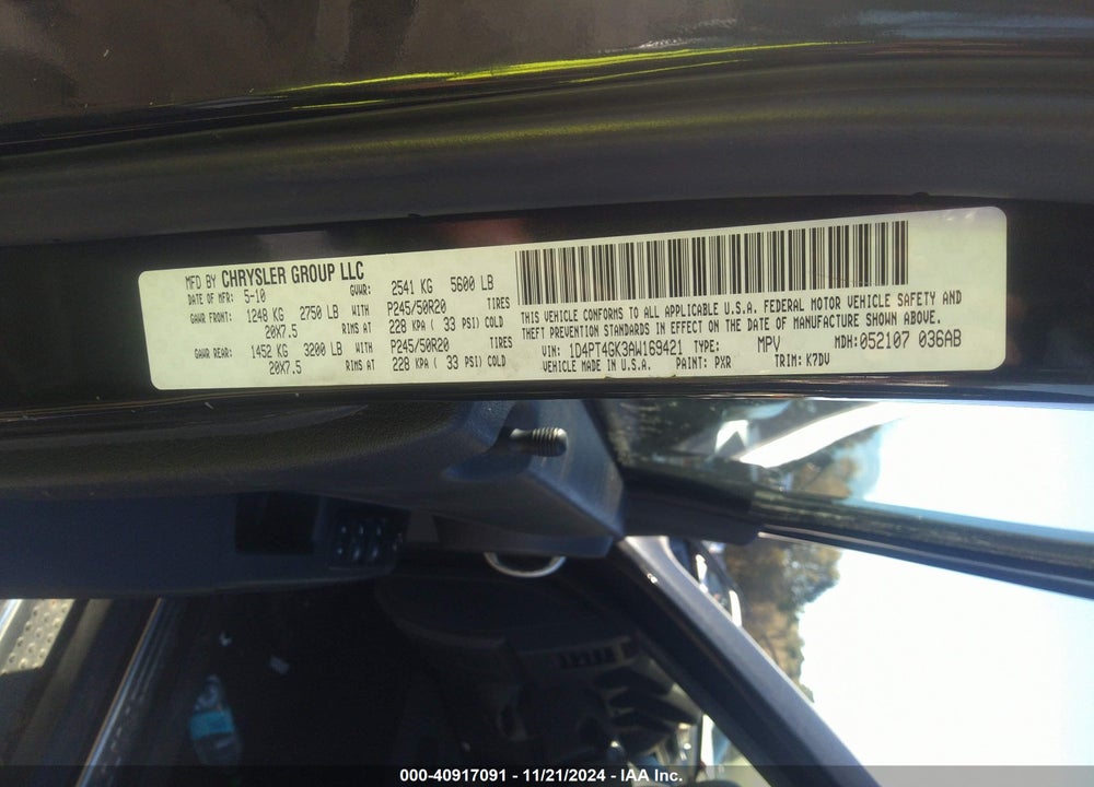 2010 DODGE NITRO HEAT VIN: 1D4PT4GK3AW169421