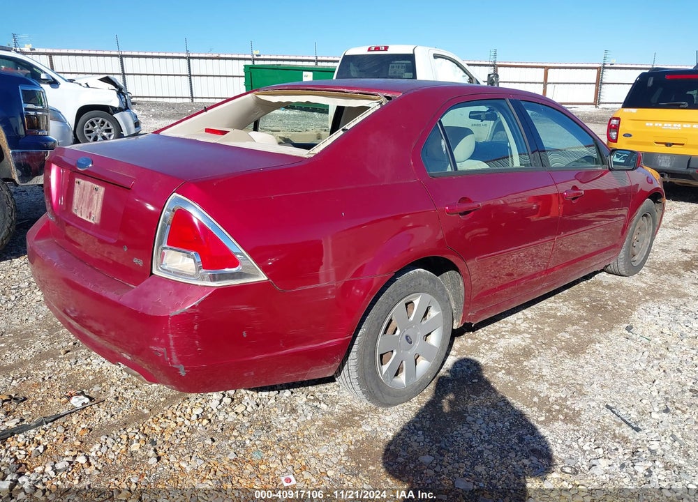 2006 FORD FUSION SE VIN: 3FAFP07ZX6R179947