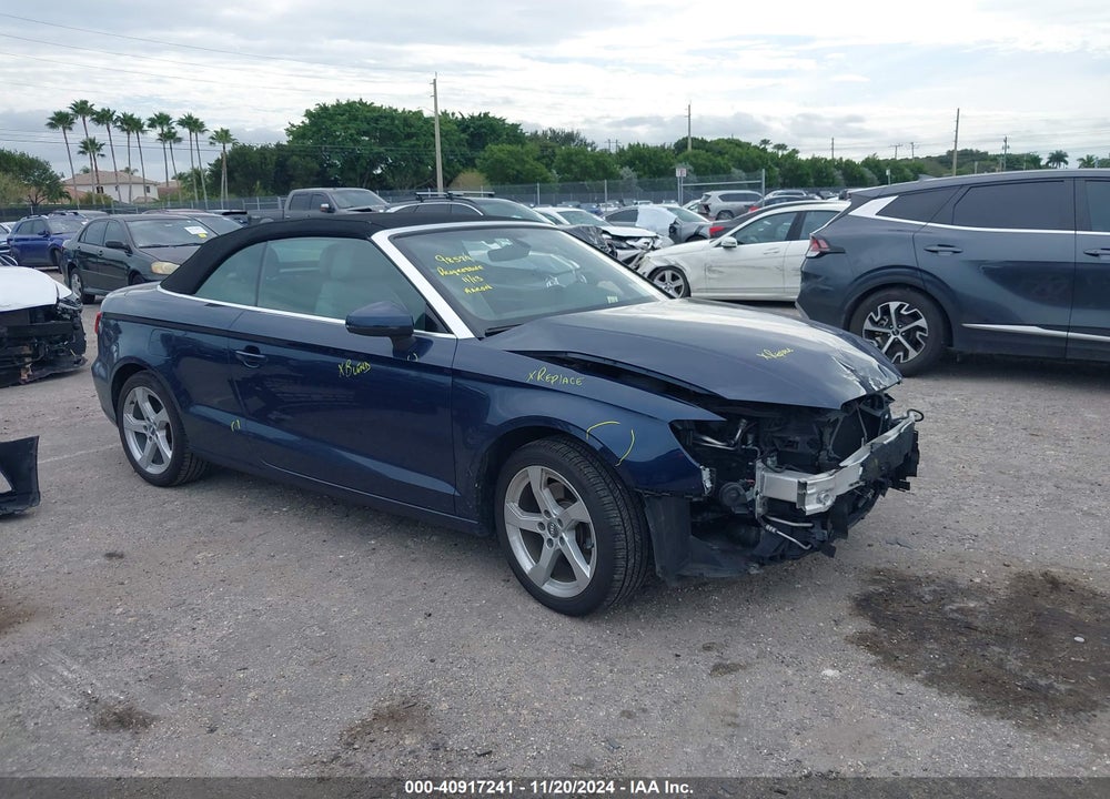 2019 AUDI A3 40 PREMIUM VIN: WAU6ULFF6K1030920