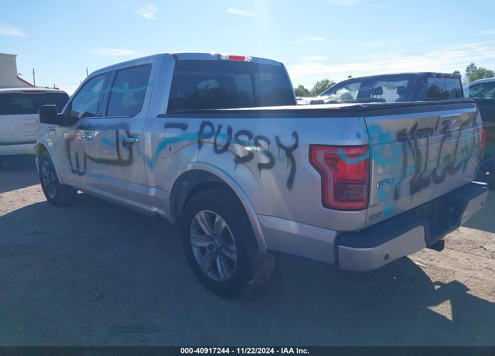 2015 FORD F-150 PLATINUM VIN: 1FTEW1CF5FFB40688