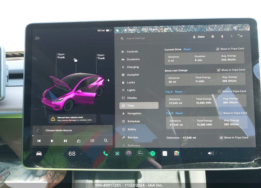 2021 TESLA MODEL Y LONG RANGE DUAL MOTOR ALL-WHEEL DRIVE VIN: 5YJYGDEE8MF198490