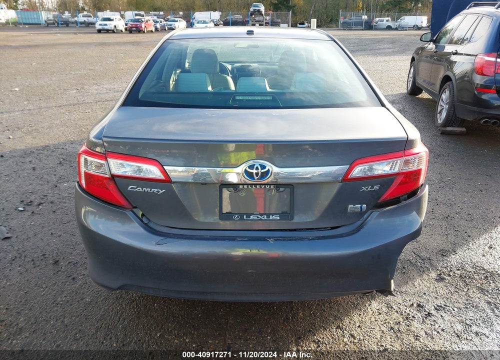 2012 TOYOTA CAMRY HYBRID XLE VIN: 4T1BD1FK8CU013180