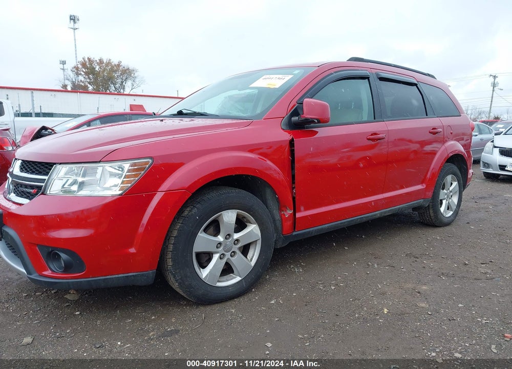 2012 DODGE JOURNEY SXT VIN: 3C4PDDBG5CT298363