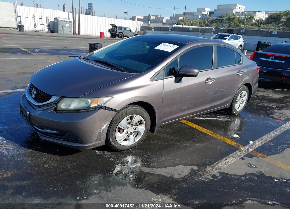 2014 HONDA CIVIC LX VIN: 19XFB2F5XEE213149