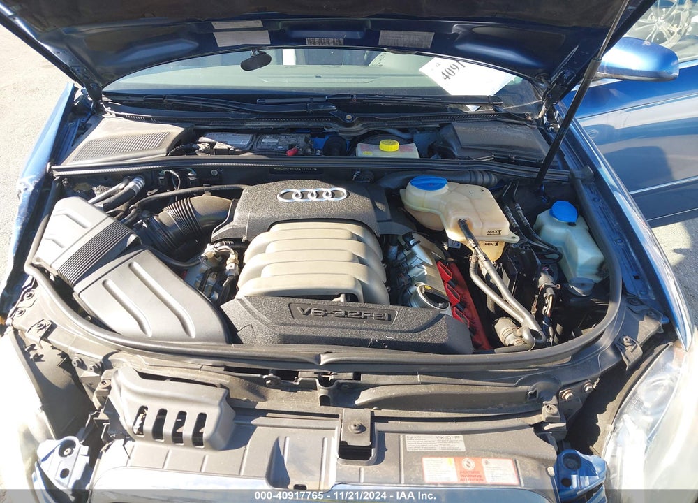 2008 AUDI A4 3.2 VIN: WAUKH78E68A127042
