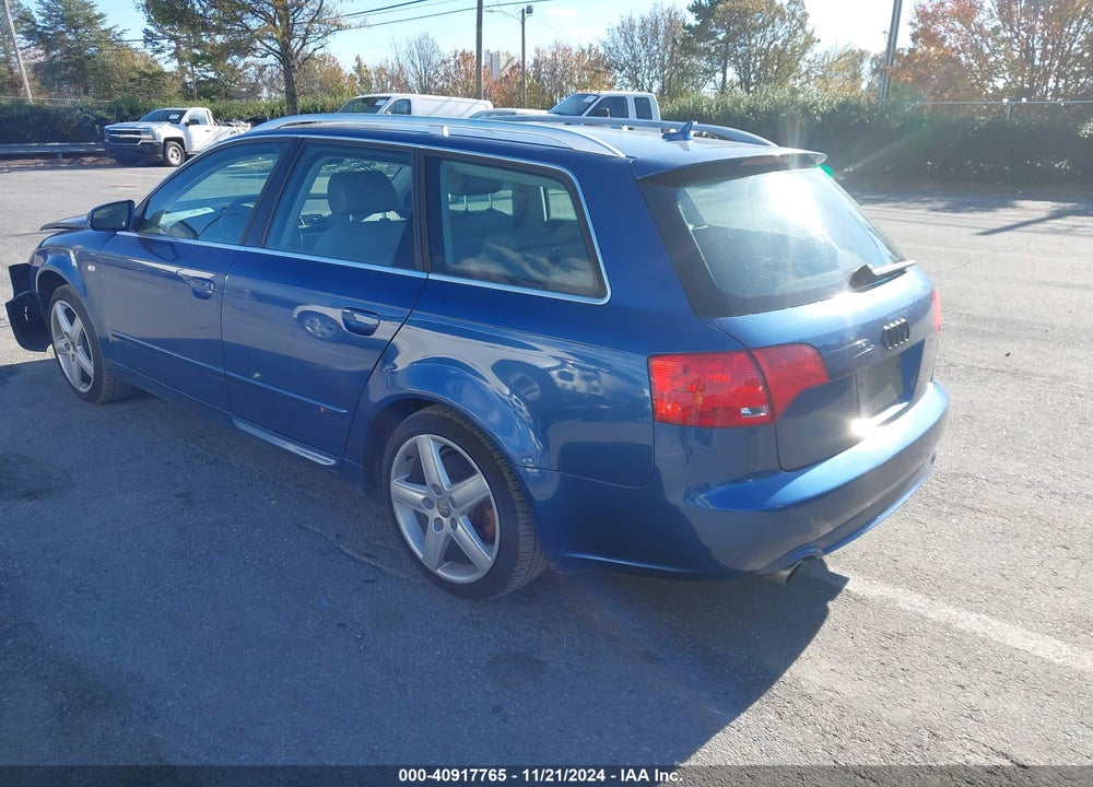 2008 AUDI A4 3.2 VIN: WAUKH78E68A127042
